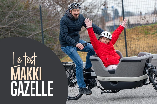 Test du vélo cargo Makki Load de Gazelle
