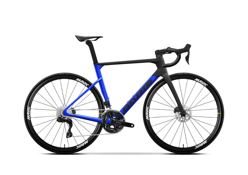 Vélo route Adris LE PERFORMANCE, Shimano 105 Di2 12V Bleu Electrique